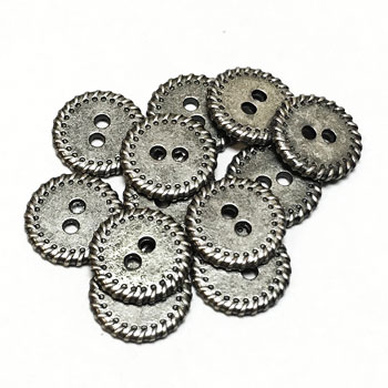 M-1235-D - Metal 2-Hole Shirt Button, Priced per Dozen M-1235-D - Metal 2-Hole Shirt Button, Priced per Dozen